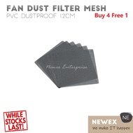 PC Fan Dust Cover in PVC Material| Fan Dust Cover | Fan Case Cover Dust Filter [Size:12(W)x12(H)cm]