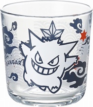金正陶器 「精靈寶可夢」耿鬼 玻璃杯 水杯 8cm 剪影風格 140164