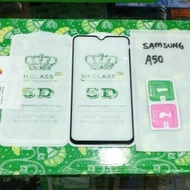 Tempered glass full samsung A50 A 50 glass gorilla glass full steady