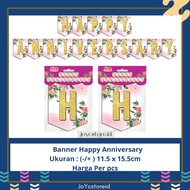 Happy Anniversary Banner | Bunting Flag Anniversary