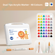 Enmy Dual Tips Acrylic Marker - Washable Marker Pen Arcylic Marker Paint Drawing Colouring Marker Ma