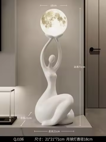Home Decor Italian Retro Style Floor Lamp Living Room Sofa Light Luxury Bedroom Bedside Lamp Lunar L