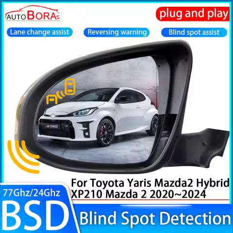 Car Blind Spot Detection System BSD Sensor Drive Rear Mirror Monitoring for Toyota Yaris Mazda2 Hybr