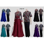Batik Sarimbit Gamis 426[Baju Batik Modern[Batik Couple Muslim