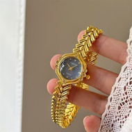 Watch Female Light Luxury Temperament Niche High-End Feeling ins Style agete Retro Small Gold Watch 