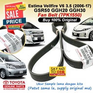 Alphard Vellfire Estima V6 3.5 (2008-) Alternator Fan Belt GGH20 GSR50 GGH30 99367-K1550 99367-C1550