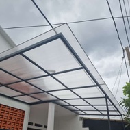 kanopi transfaran,kanopi polycarbonate,kanopi bening,kanopi transparan