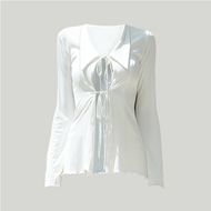 Lilly Top เสื้อผูกอก ผ้ายืด ยืดได้2-3นิ้ว