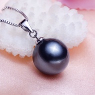 [Jiacheng Jewelry] South Sea Mother-Oyster Pearl Bead Pendant Necklace Round 925 Silver Simple Atmos