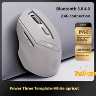 Inphic DR6 Wireless Mouse Tri-Mode 2.4G Bluetooth Wireless Mute Button Office Gaming Mouse for PC/La