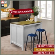 [GO4HOME] Kitchen Island With 2 Stools / Kitchen Cabinet / Dining Table / Table Top / Meja Dapur Moden