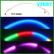 ไฟนีออน RGB 360ไฟ LED ทรงกลมสีรุ้งสำหรับแถบนีออน SK6812 60LED/ม. 5V 12V โคมไฟท่อ LED สีรุ้งกันน้ำได้