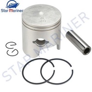 6H4-11635 Piston Set (+0.25MM O/S) For Yamaha Outboard 2 Stroke 25HP 40HP 50HP 6H4-11635-01 6H4-1163