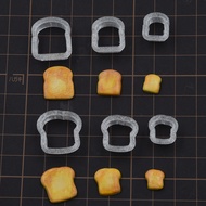 Ultra-Light Clay Candy Toy3DPrint Pressing Die Mini Toast Toast Sandwich Cake Toast Bread Pressing D