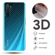 5Pcs Oppo Bowed Clear Carbon Fiber Film Realme X50 5G X2 6i 6 5 Pro C2 C3 X2 XT Q A5 A9 2020 A3S A5 A7 A5S F11 Pro Reno 2 Z 10X Find x2 Back Full Cover Screen Protector