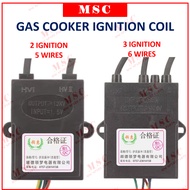 General two lines gas burner igniter 1.5V gas stove electric pulse spark ignition coil gas stove rep