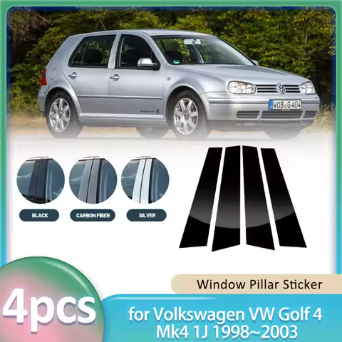 Window Trim Sticker for Volkswagen VW Golf 4 Mk4 1J 1998~2003 1999 Car PC Material B C Pillar Post C