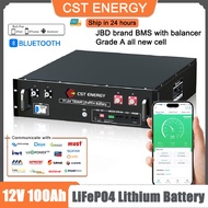 แบตเตอรี่ lifepo4 48v 100ah Bluetooth Lithium Battery 5.12Kwh แบตเตอรี่ชาร์จไฟได้ CST ENERGY Solar B