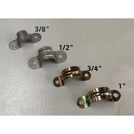 IRON U CLIP U HOSE CLIP PIPE CLIP RAINBOW PLATED U CLIP FOR PLUMBING PIPE