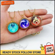 【COD】Genshin Pocket Watch Exquisite Anime Merchandise Necklace Watch Clamshell Type Pendant Chain Watch Student