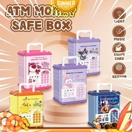ATM Machine With Music Card Fingerprint Tabung Simpanan ATM Password Safe Box Tabung Music Coin Bank