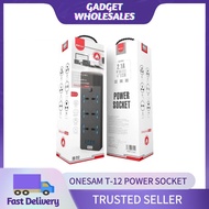 OneSam OS-T12 Auto-id 4 USB Charger 6 Universal Output UK 3-Pin Power Socket