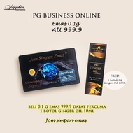 EMAS GOLDBAR 0.1 GRAM 999.9