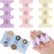 MBAIYO 4pcs Japanese Yen Coin Holders, Japanese Coins Organizer Dispenser Hard Case 6 Slots Portable