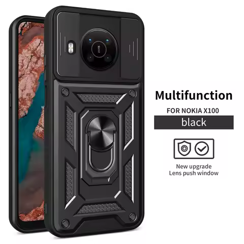 For Nokia G10 G20 X100 Case Push Pull Camera Protection Phone Case For Nokia G21 G11 G20 C30 Magneti