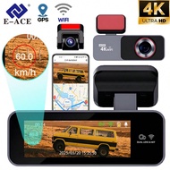 E-ACE Dash Cam For Cars 4k, 2160P Dash Camera For Cars, 4K Dash Cam Front And Rear 1080P, Car Access
