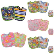 Bebe comfort European American baby baby Waterproof Leakable Three-Dimensional Bib Foldable Easy Sto