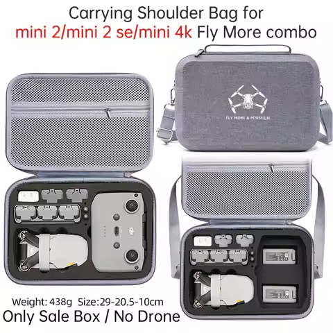Storage Bag for DJI Mini 4K/Mini 2SE/Mini 2 Fly More Combo Carrying Shoulder Bag Drone RC N1 Battery