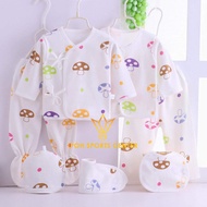 7 in 1 Newborn Unisex Clothing Set/ 7 Pcs for 0-3 months Newborn Baby Girl & Boy/ Newborn Full Set C
