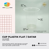Flat Plastic Cup Flat Plastic Cup 12oz 14oz 16oz 7gr M Cup Plastic drink cup