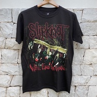 💥 TSHIRT เตรียมจัดส่ง เสื้อวง Slipknot ลายหน้า หลัง ลิขสิทธิ์แท้ นำเข้าจาก USA สั้น สี เสื้อยืด