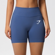 Authentic Gymshark Seamless Three Waist Fitness Shorts Womens High Waist Peach Hip Exercise Shorts T