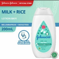 Johnson's Baby Lotion Milk+Rice 200ml Johnsons Johnson Baby Lotion