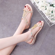 Soft-Soled Sandals Women Summer Flat-Soled 2024 Women Anti-Slip Pregnant Women All-Match Students Rh