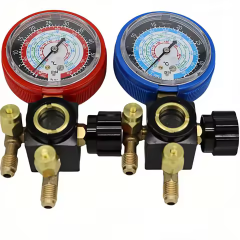 Press the exhaust Household Air Condition Fluorine Cool Gas Meter Valve Pressures Manifold Gauges Se
