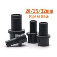 3pcs Hose Connector to PVC Pipe Aquarium Adapter Flexible Hose to Hard Pipe Black Color Fish Tank Water Connector