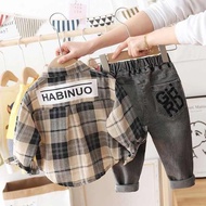 baju kurung cotton baby baju budak perempuan set Pakaian kanak-kanak lelaki berumur 1 hingga 3 tahun
