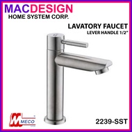 MECO 2239.SST LAVATORY BASIN FAUCET LEVER HANDLE 1/2" SST MACDESIGN HOME (OFFICIAL SELLER)