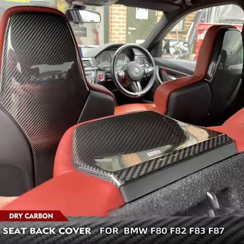 For BMW F80 M3 F82 F83 M4 F87 M2 M2C 2014-2019 Car Interior Seat Back Covers Trims Customized Interi