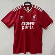 1986-87 Vintage Liverpool Home Short Sleeve Jersey S-XXL Men's Soccer Jersey Quick Dry Sports Jersey AAA