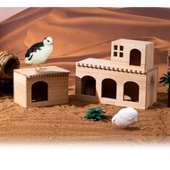 Small House Hamster Hideout Pet Toy Rumah Kecil Hamster Mainan Haiwan Rumah Tikus Kayu Tempat Nyorok