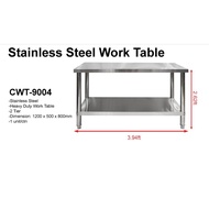 CHELSTAR(CWT-9004)S/Steel Working Table(CWT-9004)_4ft Meja Dapur Stainless Steel_Meja Steel_Meja Dap