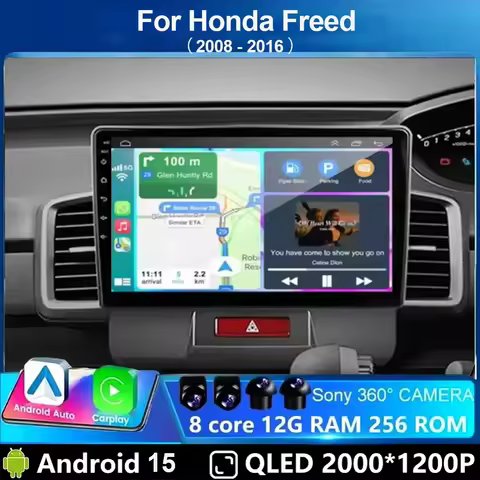 2 Din Android 15 For Honda Freed 1 Spike 2008 - 2016 Car Radio Multimedia Video Player GPS 4G Carpla