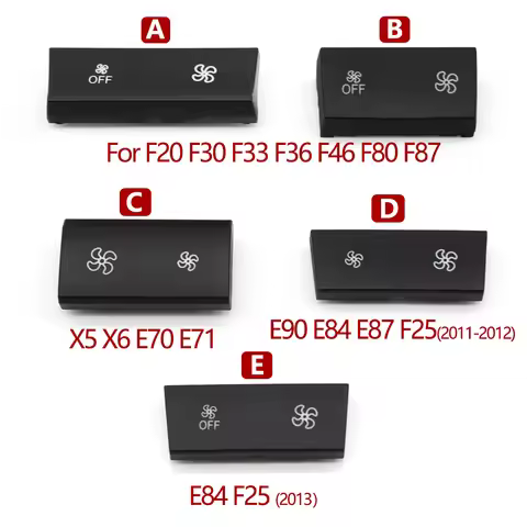 Dashboard AC Climate Ventilation Volume Button Caps For BMW 1 2 3 4 X1 X3 X5 X6 Series F20 F30 F35 F