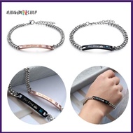 Stainless Steel Couple Bracelets Love Bangle Men And Women Her King His Queen