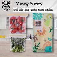 Yummy reusable Check In refrigerator multi-purpose food storage zip bag In many optional sizes.